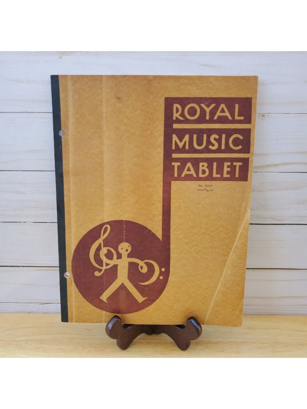 Royal Music Tablet No. 1500 Vintage 1940s Sheet Music Book Lined Pages Unused